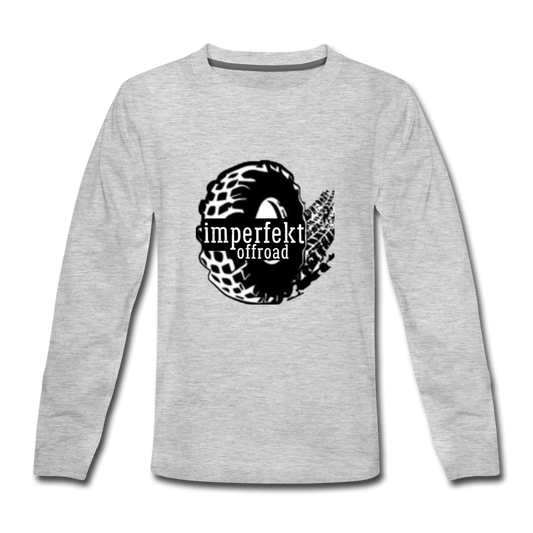 imperfekt offroad kids' premium long sleeve t-shirt - heather gray