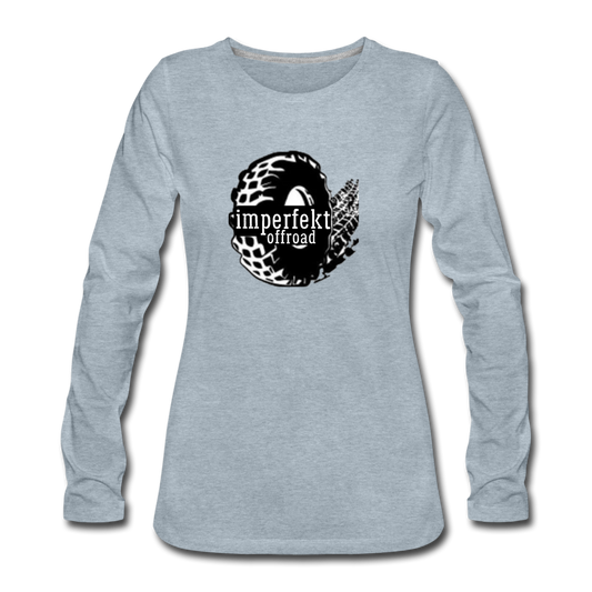 imperfekt offroad women's premium long sleeve t-shirt - heather ice blue