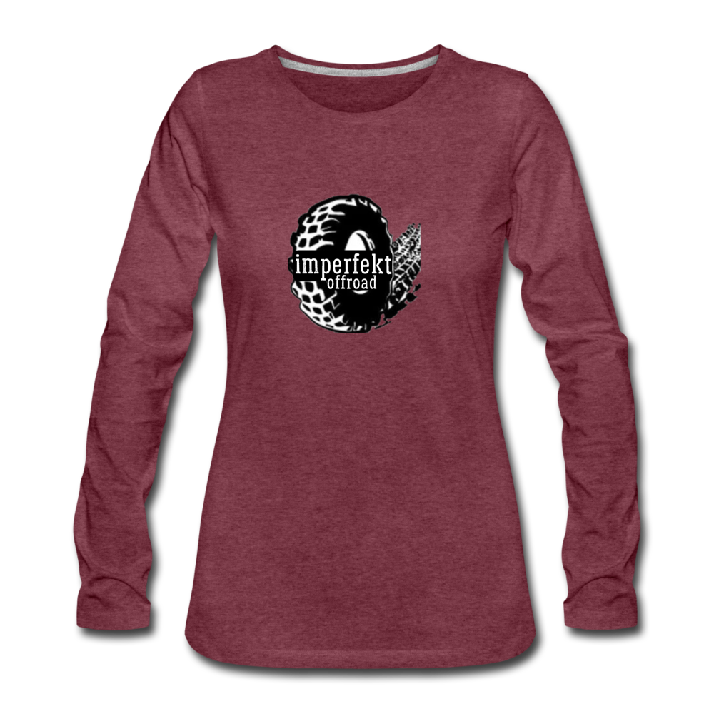 imperfekt offroad women's premium long sleeve t-shirt - heather burgundy