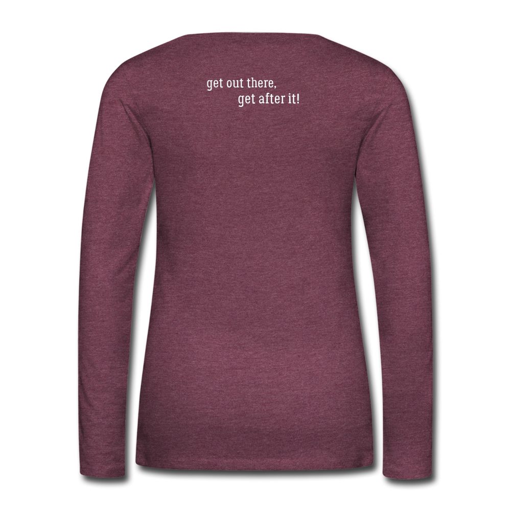 imperfekt offroad women's premium long sleeve t-shirt - heather burgundy