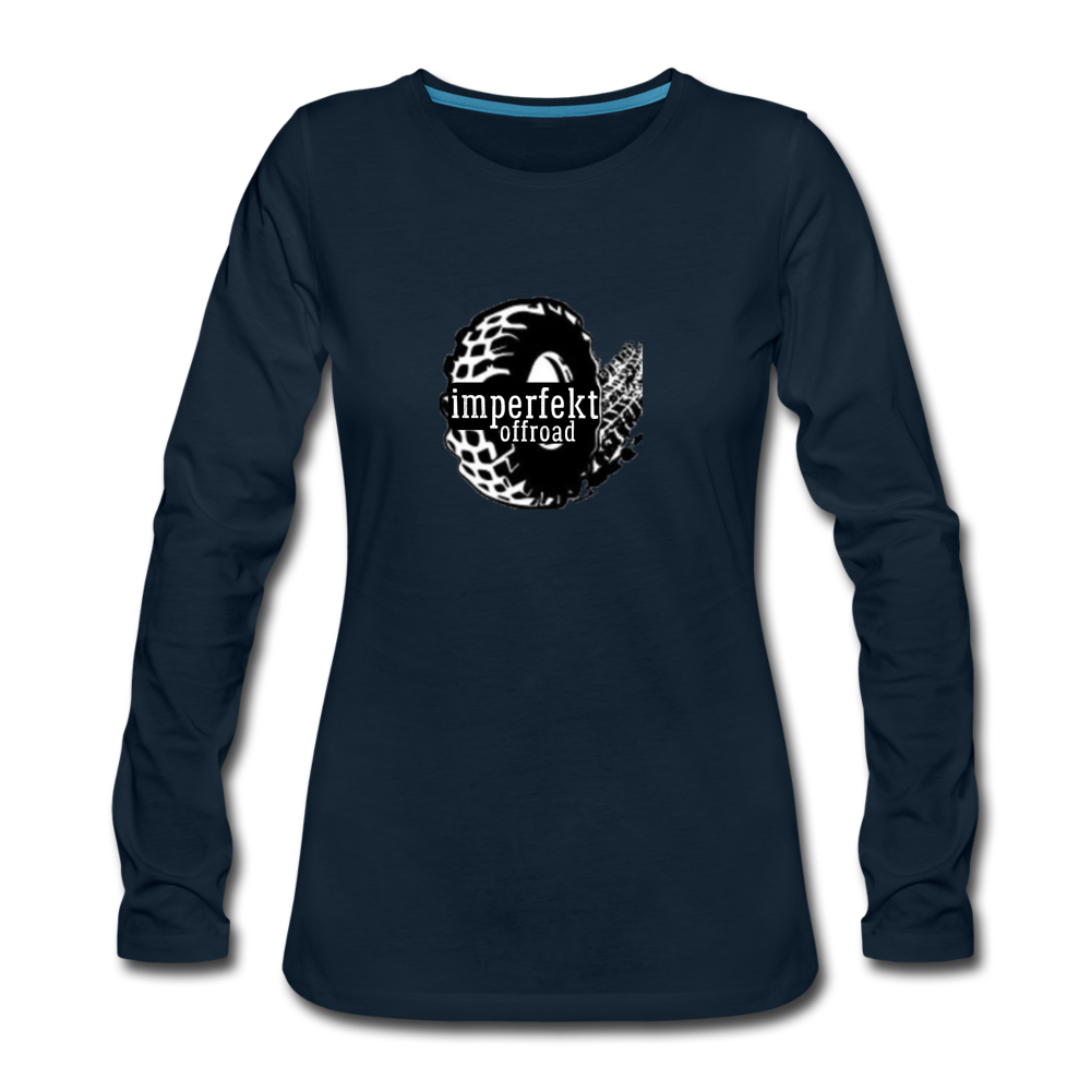imperfekt offroad women's premium long sleeve t-shirt - deep navy