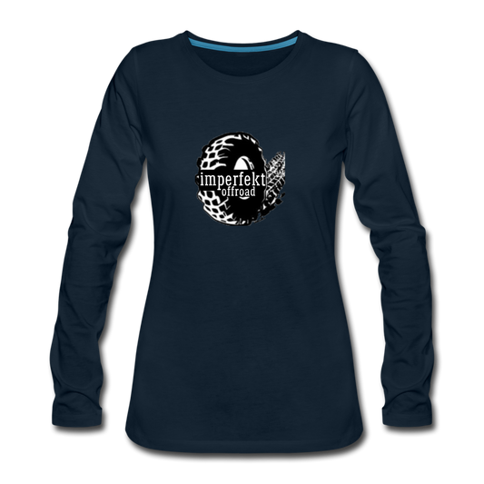 imperfekt offroad women's premium long sleeve t-shirt - deep navy