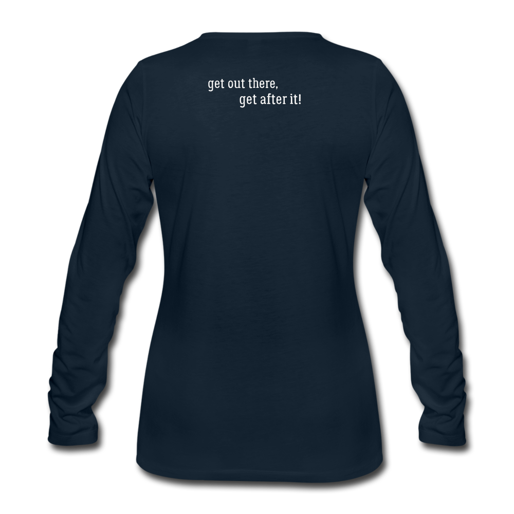 imperfekt offroad women's premium long sleeve t-shirt - deep navy