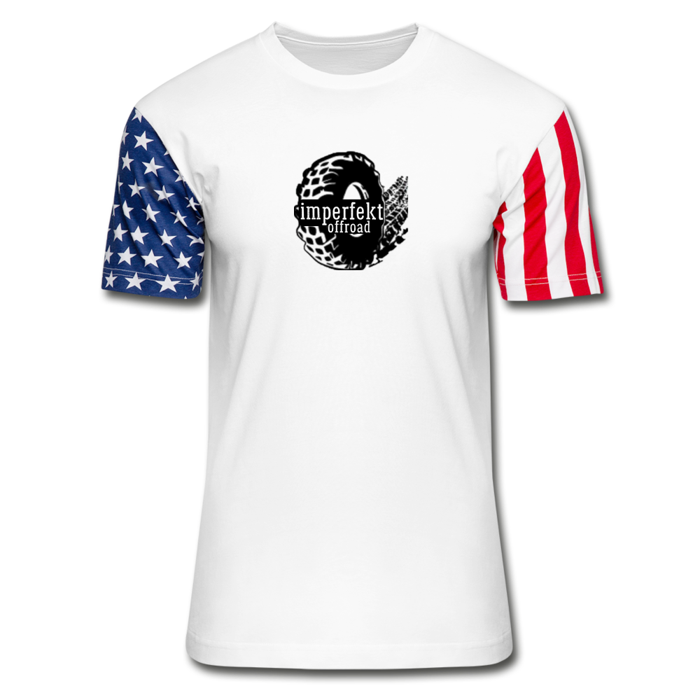 imperfekt offroad stars and stripes t-shirt - white