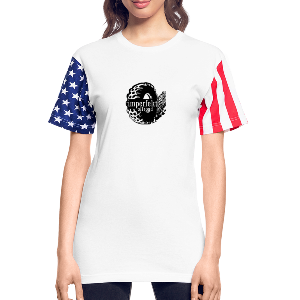 imperfekt offroad stars and stripes t-shirt - white
