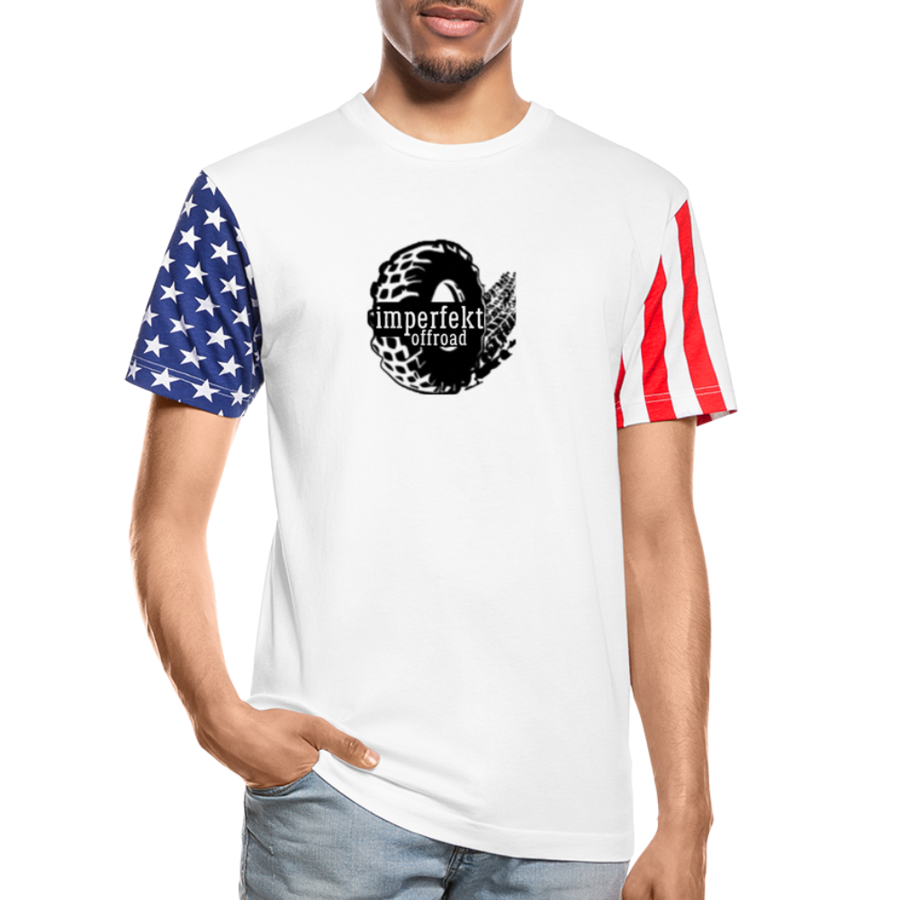 imperfekt offroad stars and stripes t-shirt - white