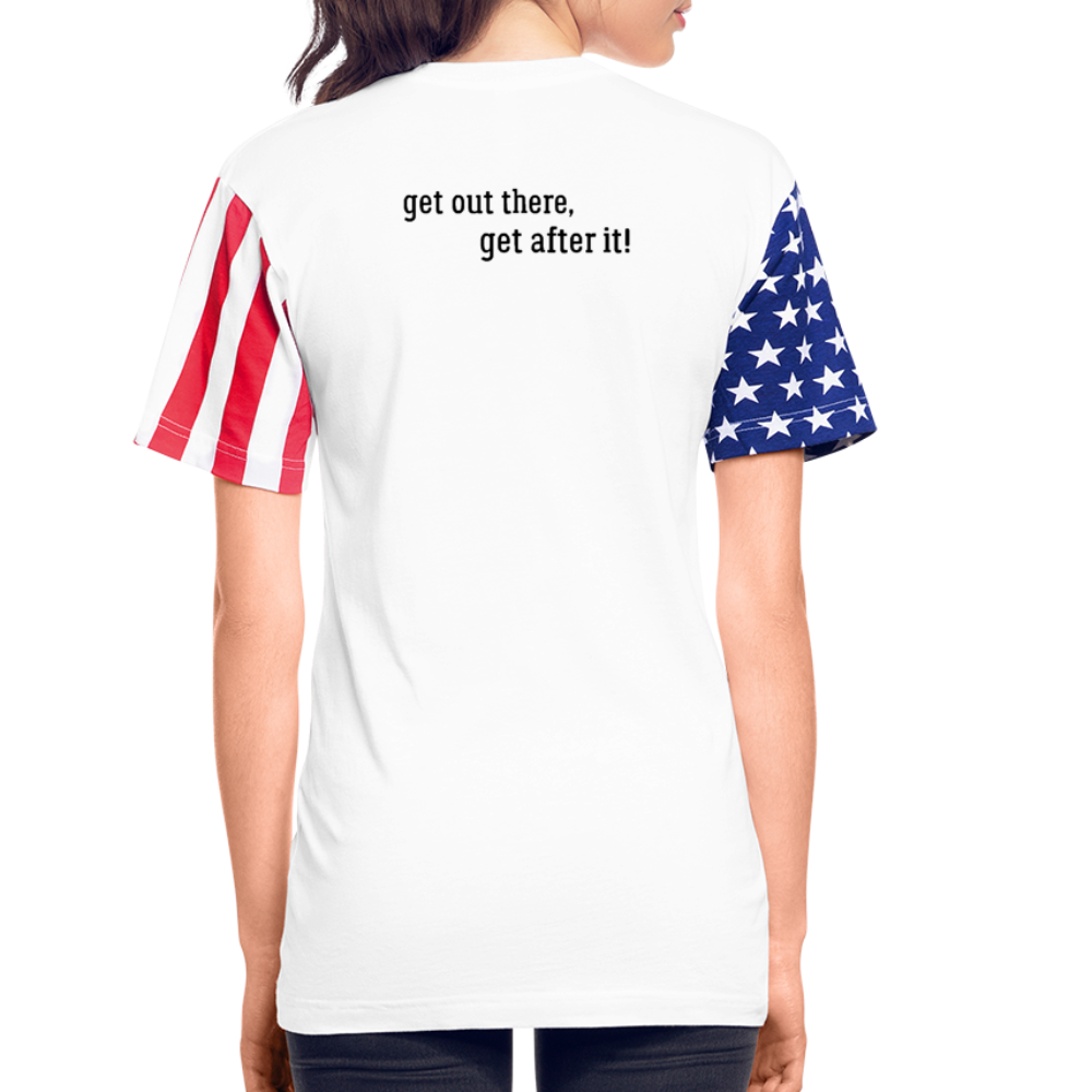 imperfekt offroad stars and stripes t-shirt - white