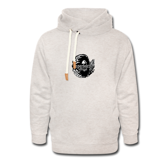 imperfekt offroad shawl collar hoodie - heather oatmeal