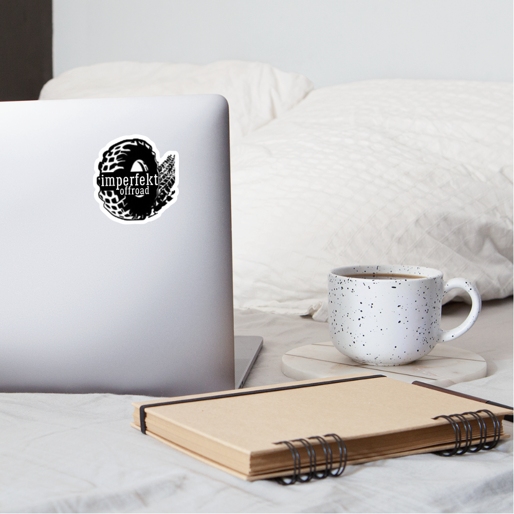 imperfekt offroad sticker - white matte