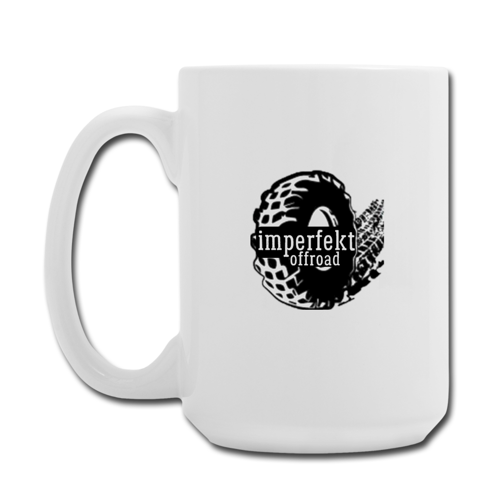 imperfekt offroad coffee/tea mug 15 oz - white