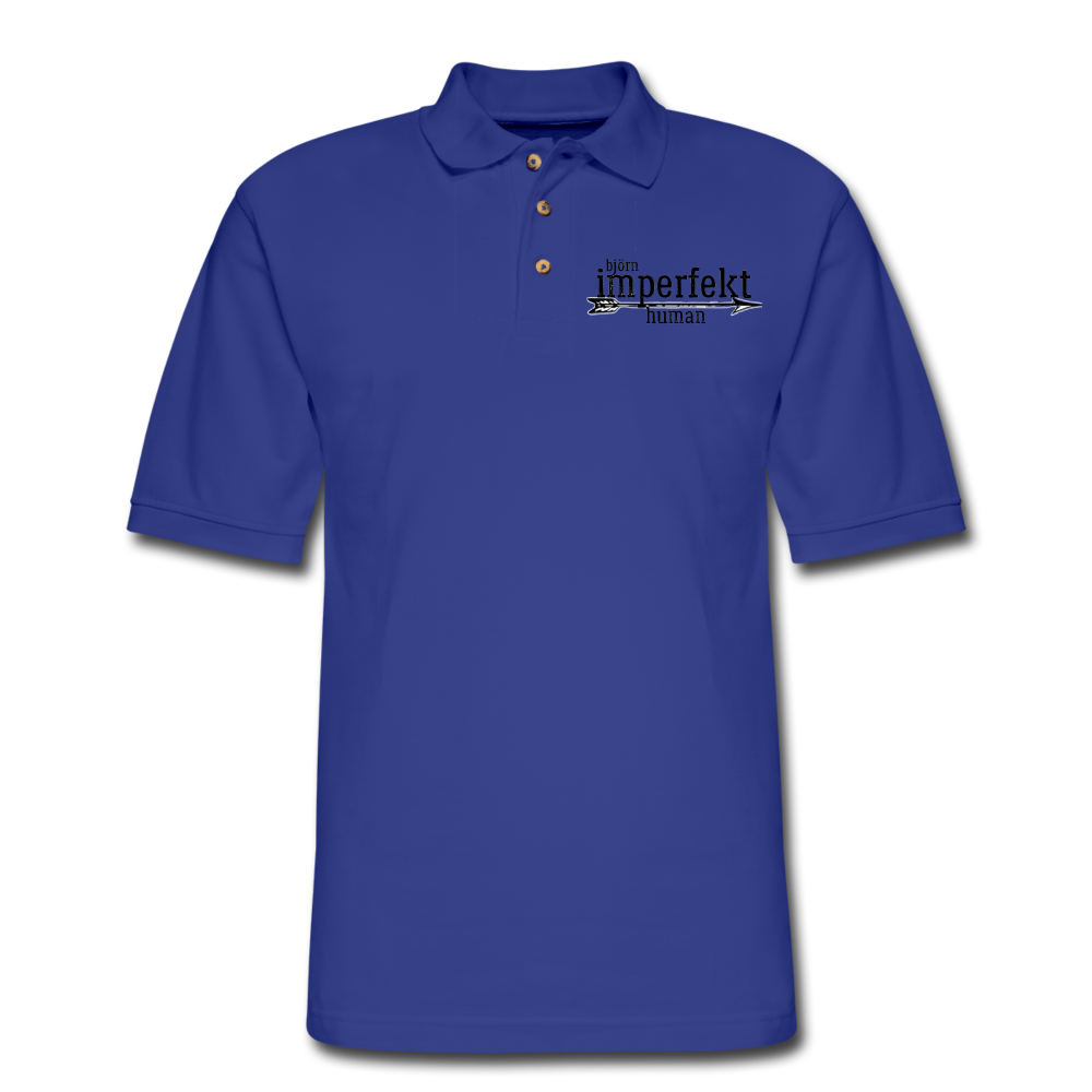 björn imperfekt human men's pique polo shirt - royal blue