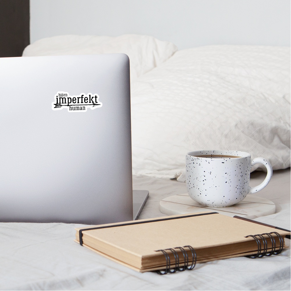 björn imperfekt human large sticker - white matte