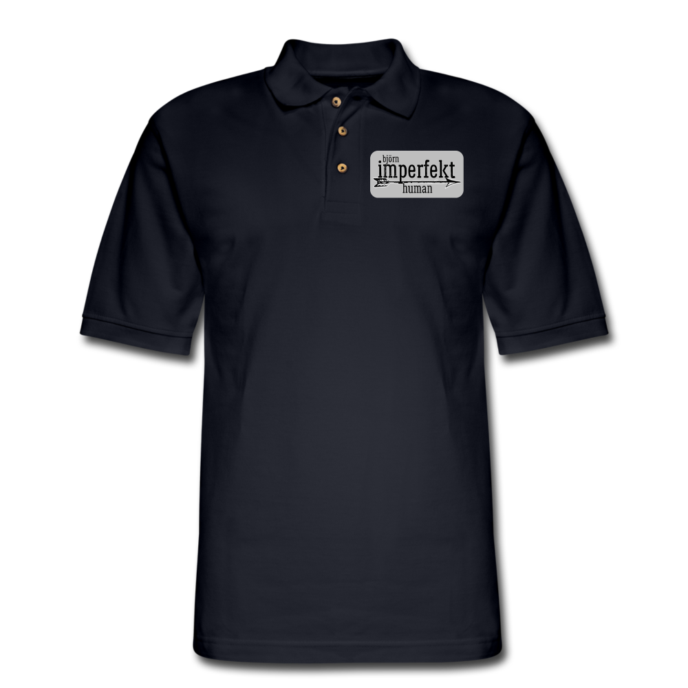 björn imperfekt human men's pique polo shirt - midnight navy