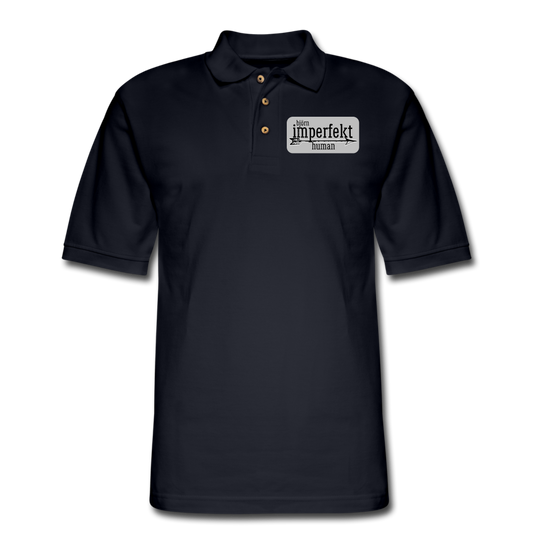 björn imperfekt human men's pique polo shirt - midnight navy
