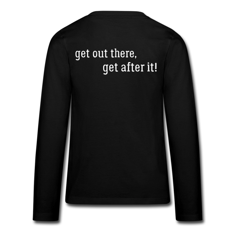 the imperfekt hunter kids' premium long sleeve t-shirt - black