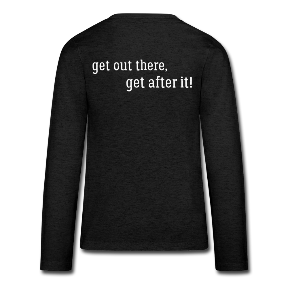 the imperfekt hunter kids' premium long sleeve t-shirt - charcoal grey