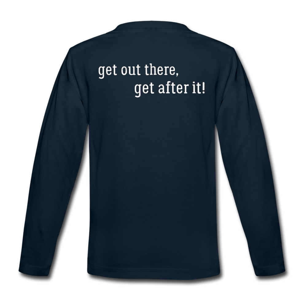 the imperfekt hunter kids' premium long sleeve t-shirt - deep navy