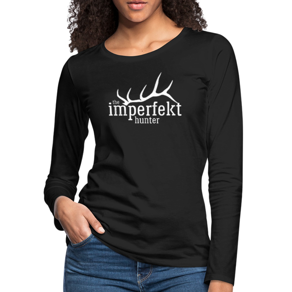 the imperfekt hunter women's premium long sleeve t-shirt - black