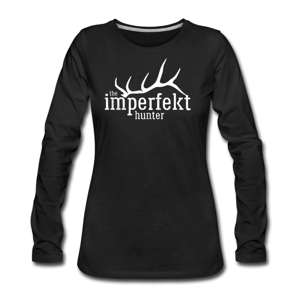 the imperfekt hunter women's premium long sleeve t-shirt - black