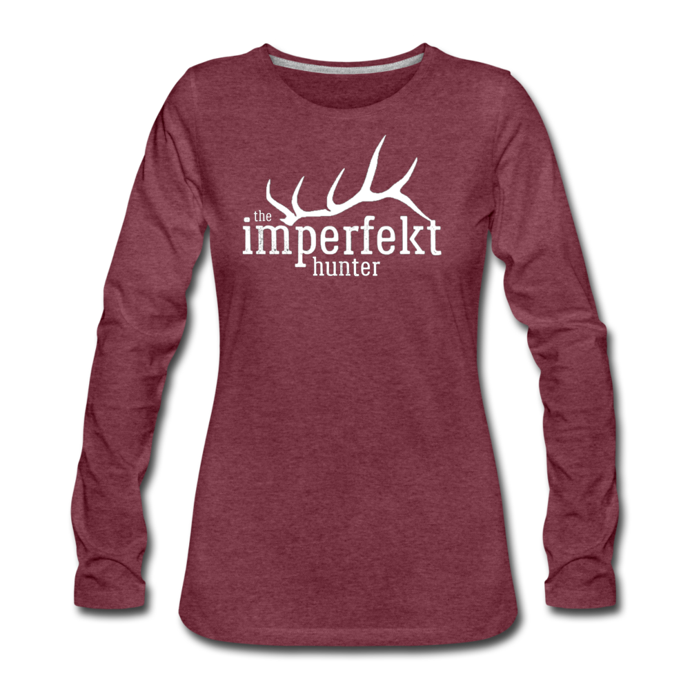 the imperfekt hunter women's premium long sleeve t-shirt - heather burgundy