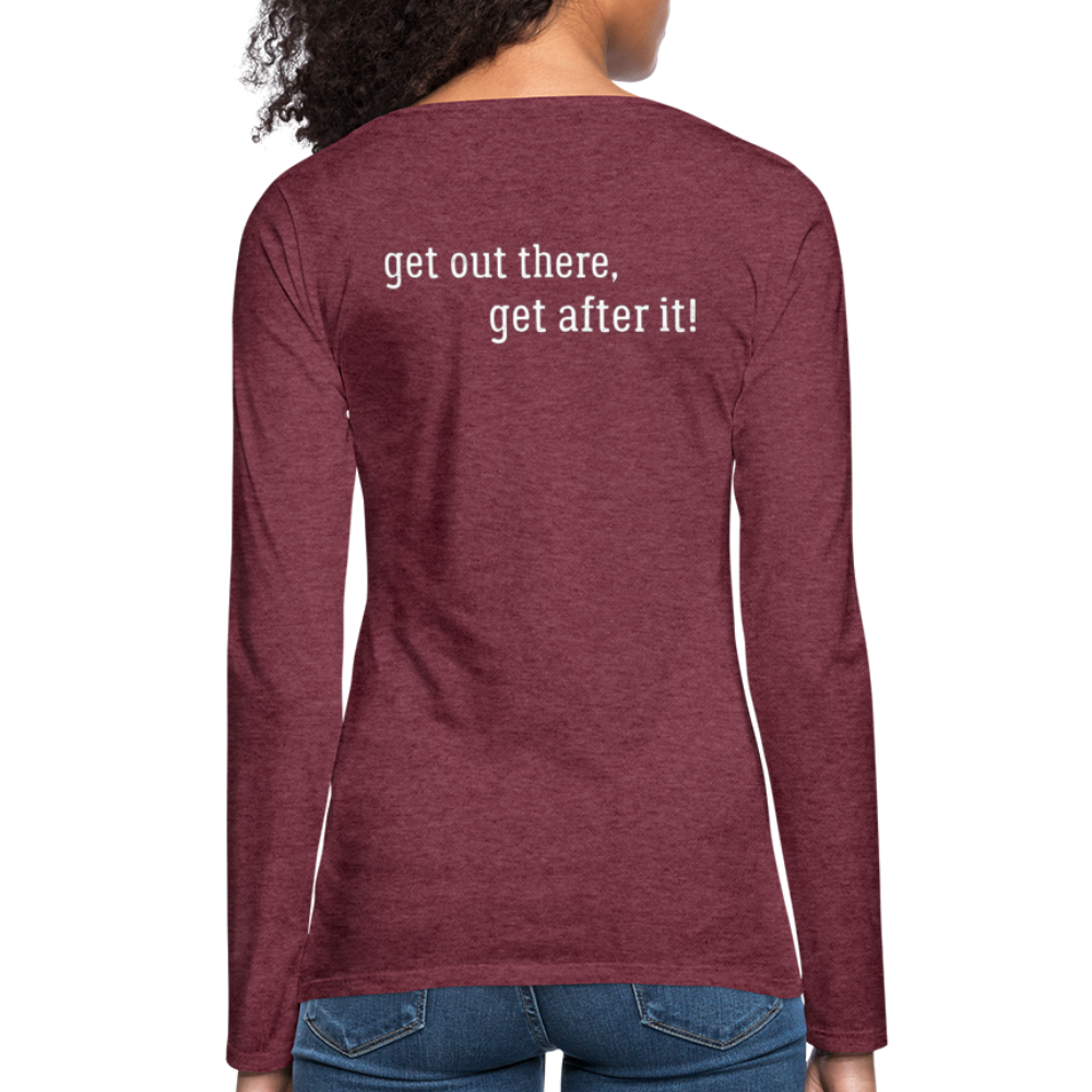 the imperfekt hunter women's premium long sleeve t-shirt - heather burgundy