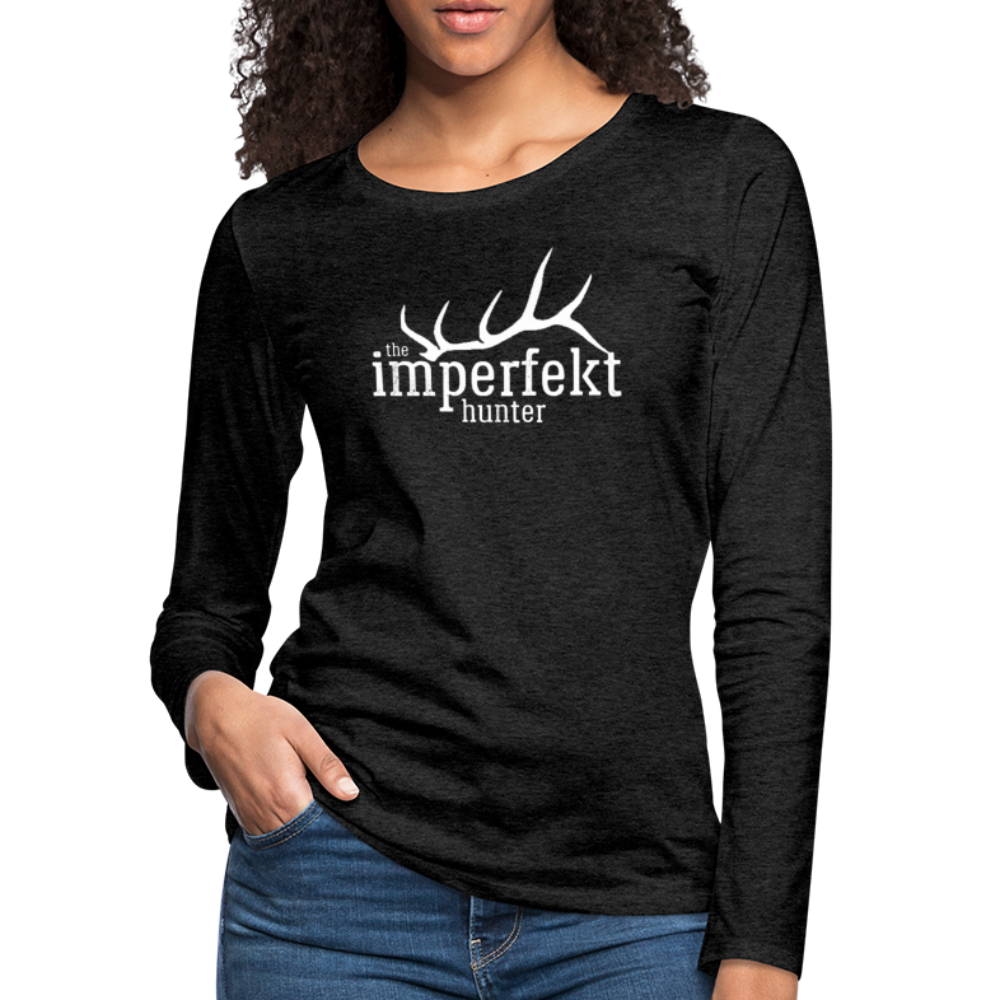 the imperfekt hunter women's premium long sleeve t-shirt - charcoal grey