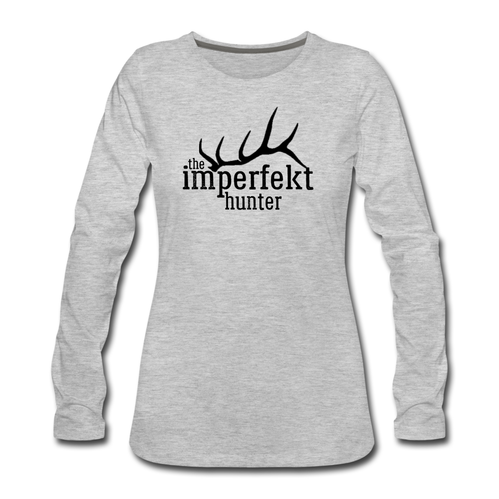 the imperfekt hunter women's premium long sleeve t-shirt - heather gray