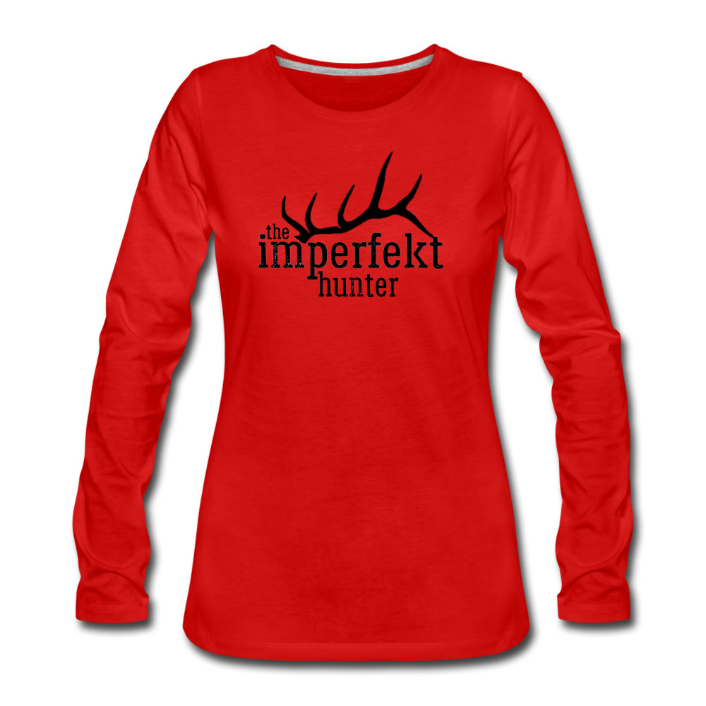 the imperfekt hunter women's premium long sleeve t-shirt - red