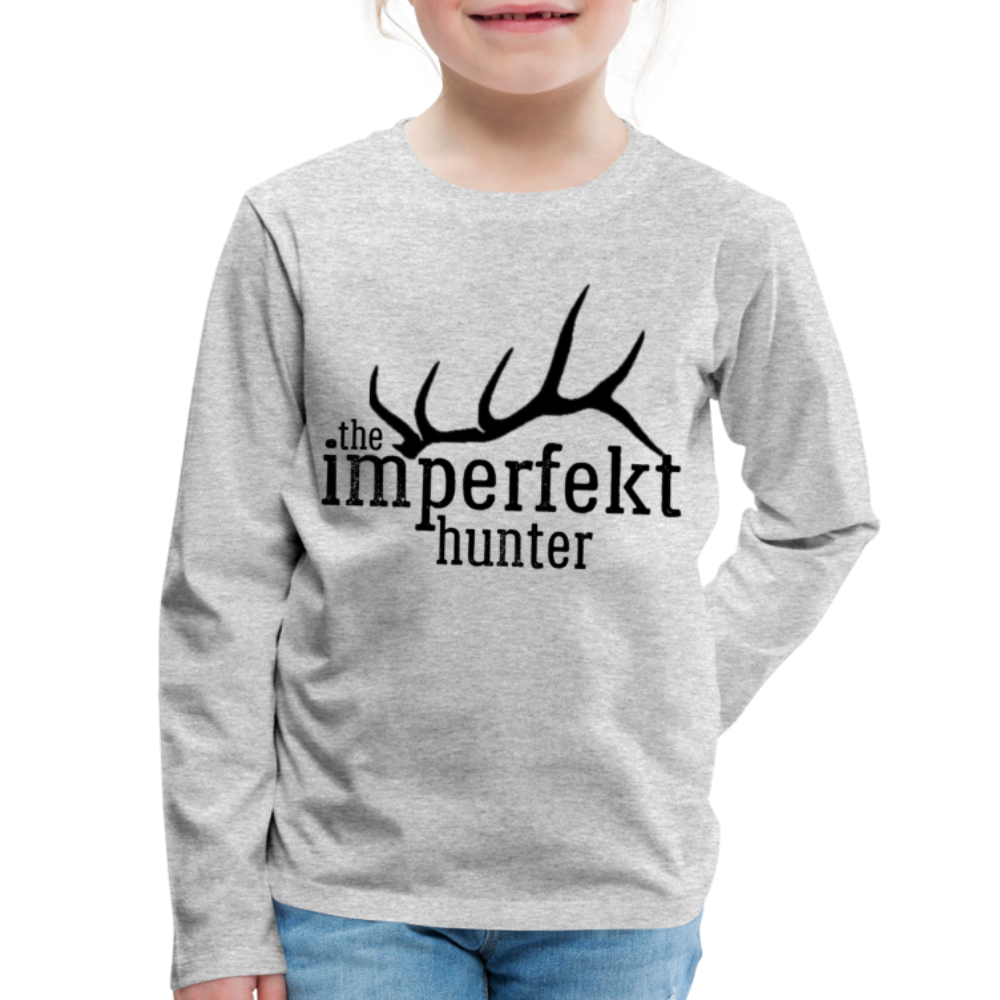 the imperfekt hunter kids' premium long sleeve t-shirt - heather gray