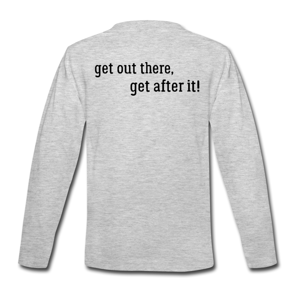 the imperfekt hunter kids' premium long sleeve t-shirt - heather gray