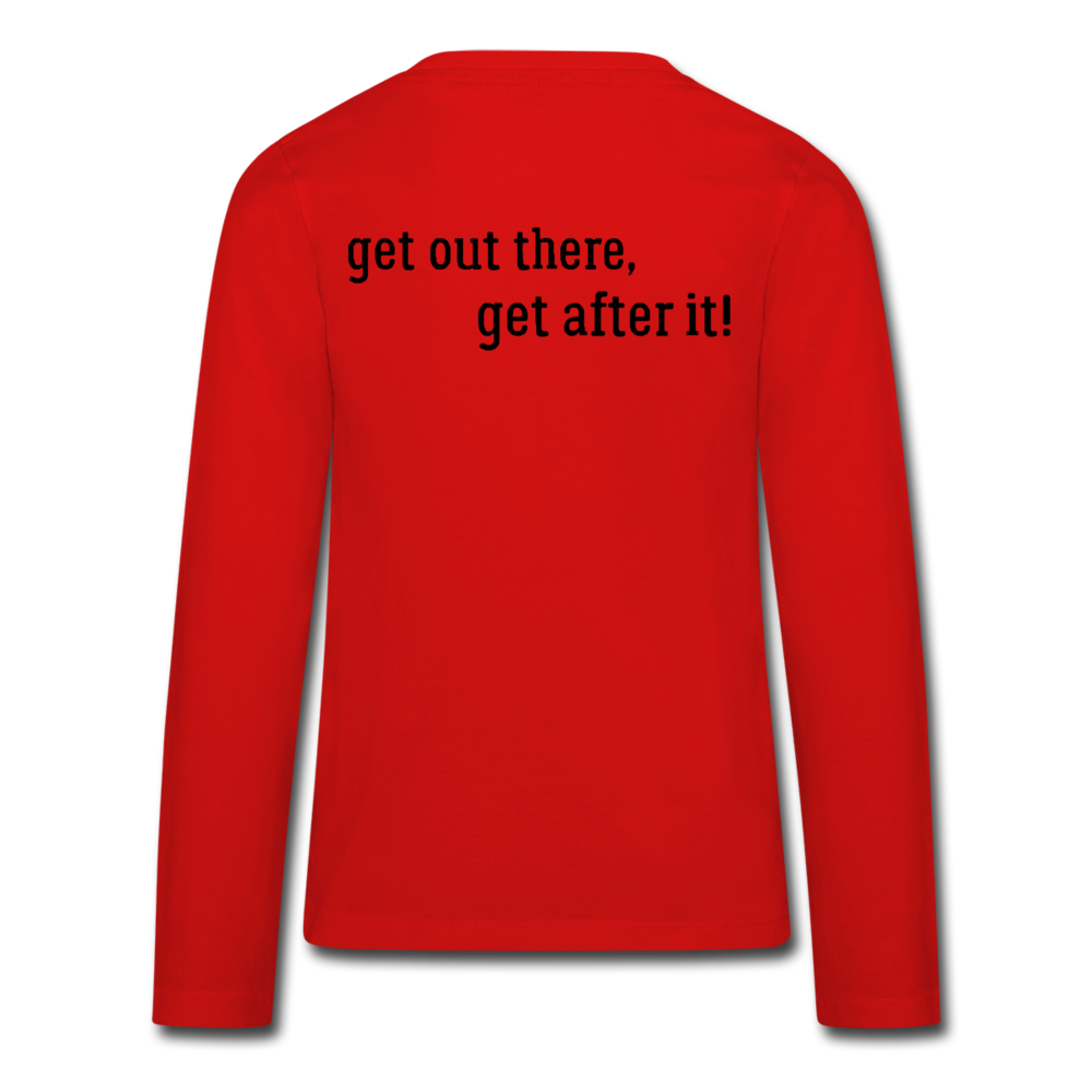 the imperfekt hunter kids' premium long sleeve t-shirt - red