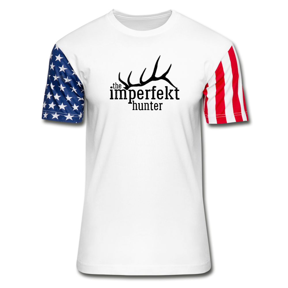 the imperfekt hunter stars and stripes t-shirt - white
