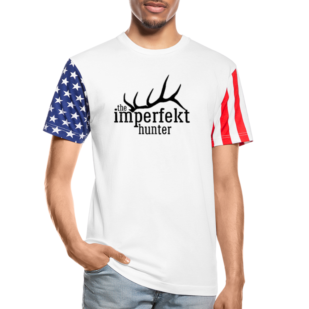 the imperfekt hunter stars and stripes t-shirt - white