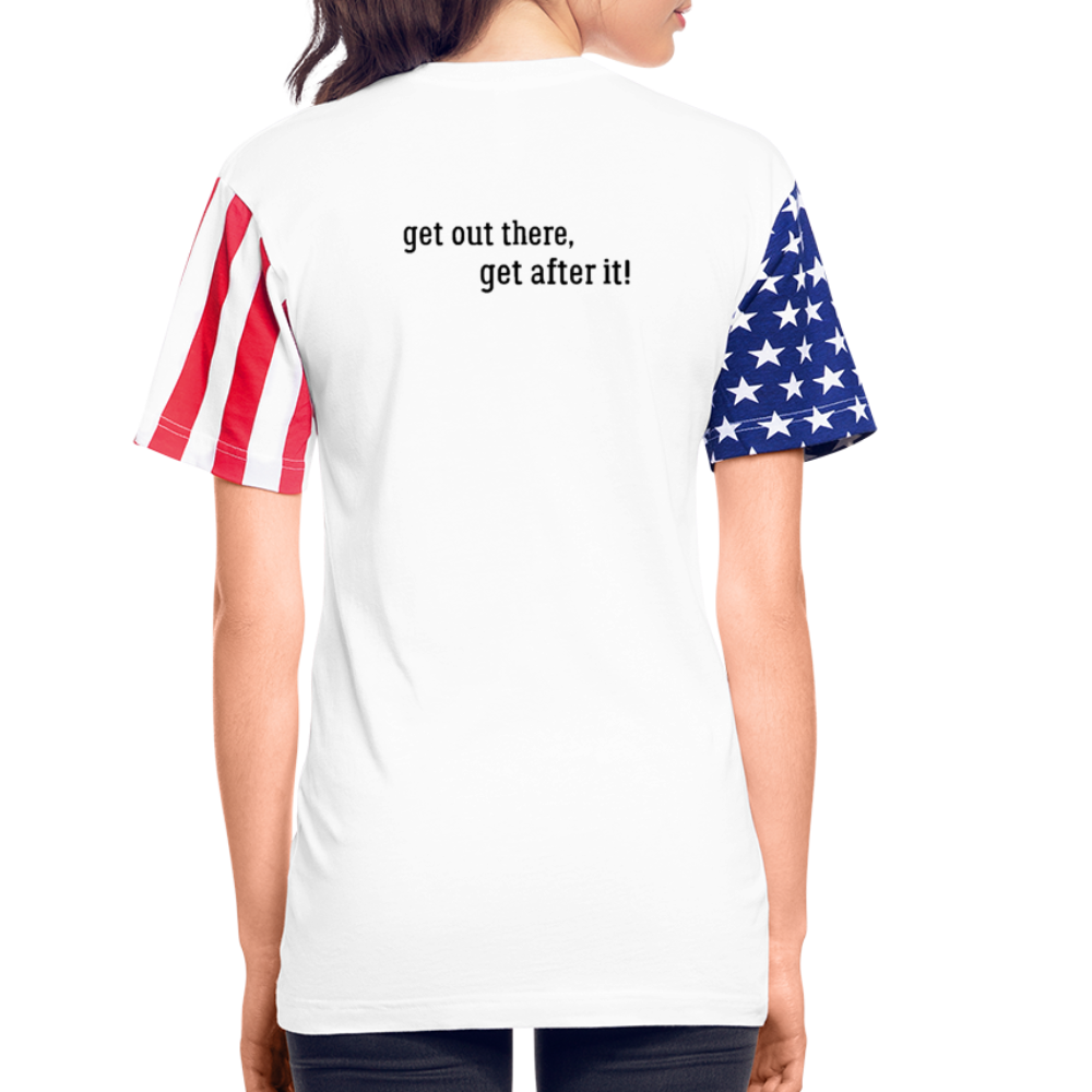 the imperfekt hunter stars and stripes t-shirt - white