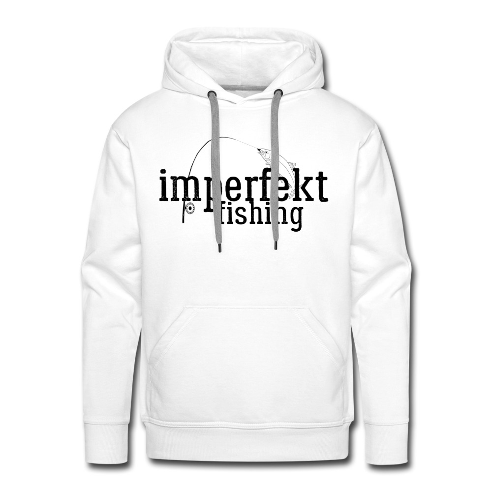 imperfekt fishing men’s premium hoodie - white
