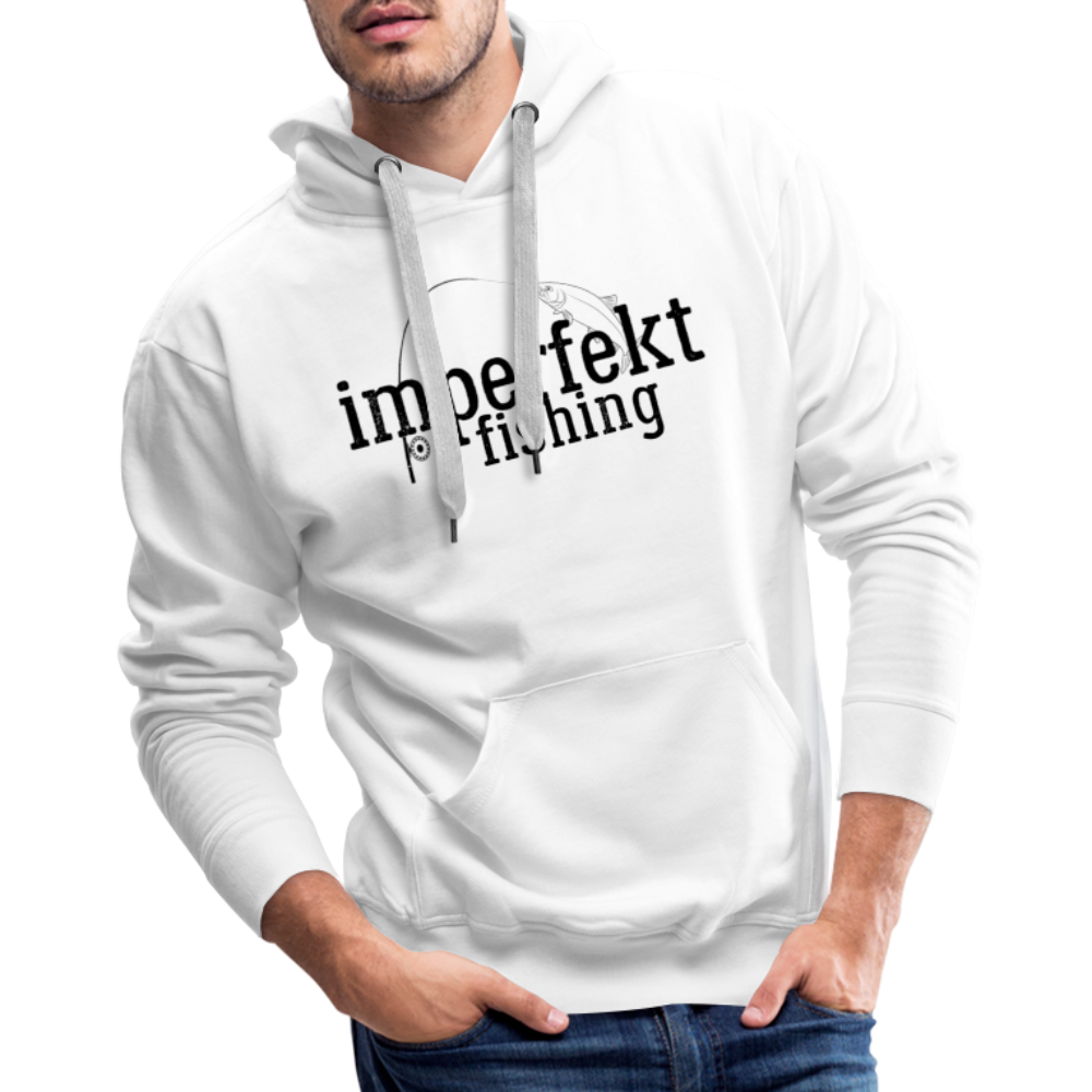 imperfekt fishing men’s premium hoodie - white