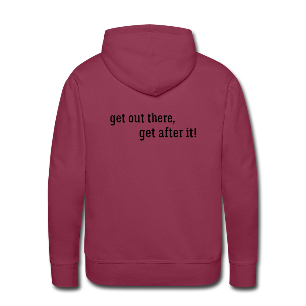 imperfekt fishing men’s premium hoodie - burgundy