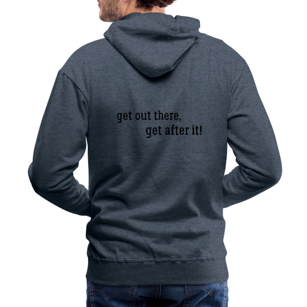 imperfekt fishing men’s premium hoodie - heather denim