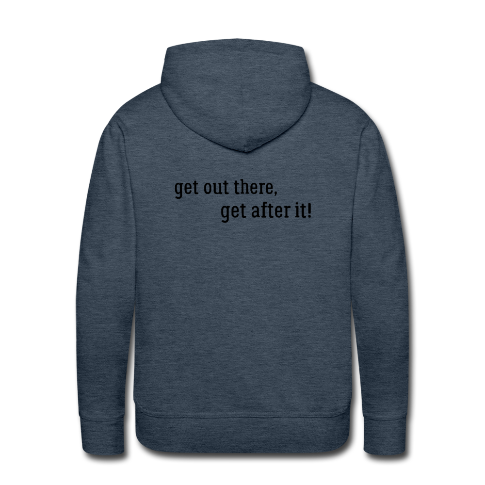 imperfekt fishing men’s premium hoodie - heather denim