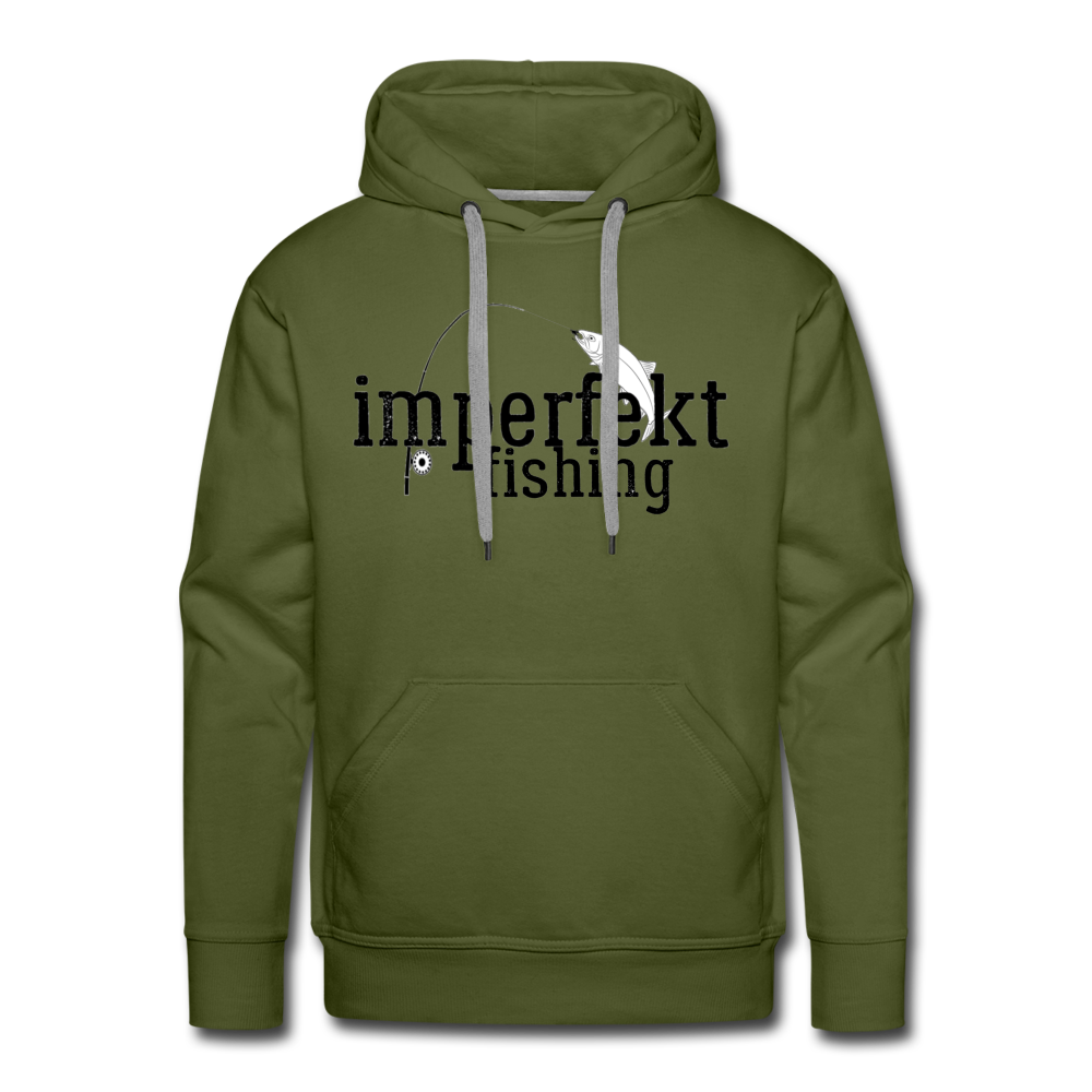 imperfekt fishing men’s premium hoodie - olive green