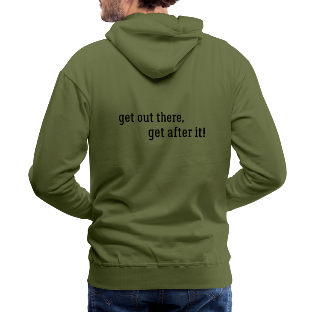 imperfekt fishing men’s premium hoodie - olive green