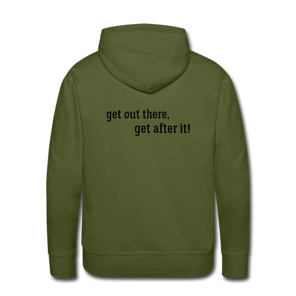 imperfekt fishing men’s premium hoodie - olive green