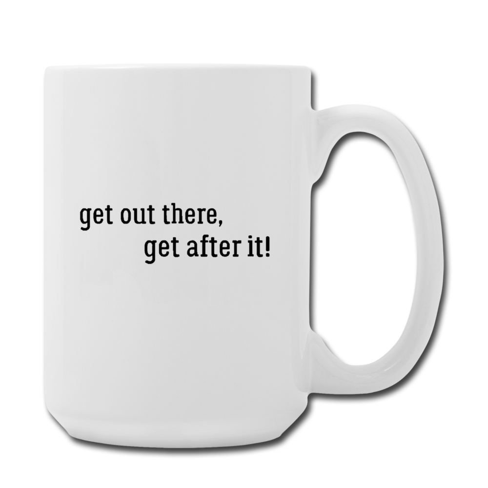 the imperfekt pew coffee/tea mug 15 oz - white