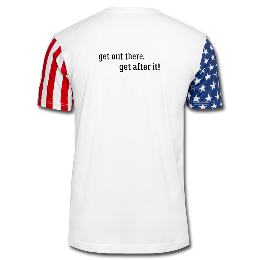 imperfekt fishing stars and stripes t-shirt - white