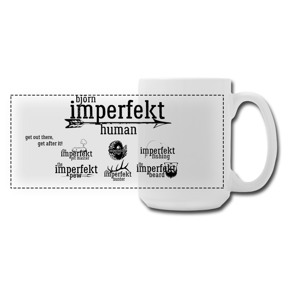 björn imperfekt human panoramic coffee/tea mug 15 oz - white