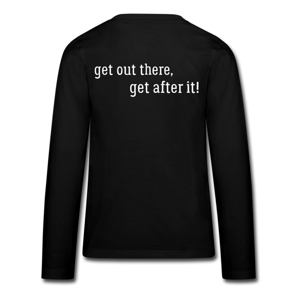 the imperfekt pew kids' premium long sleeve t-shirt - black