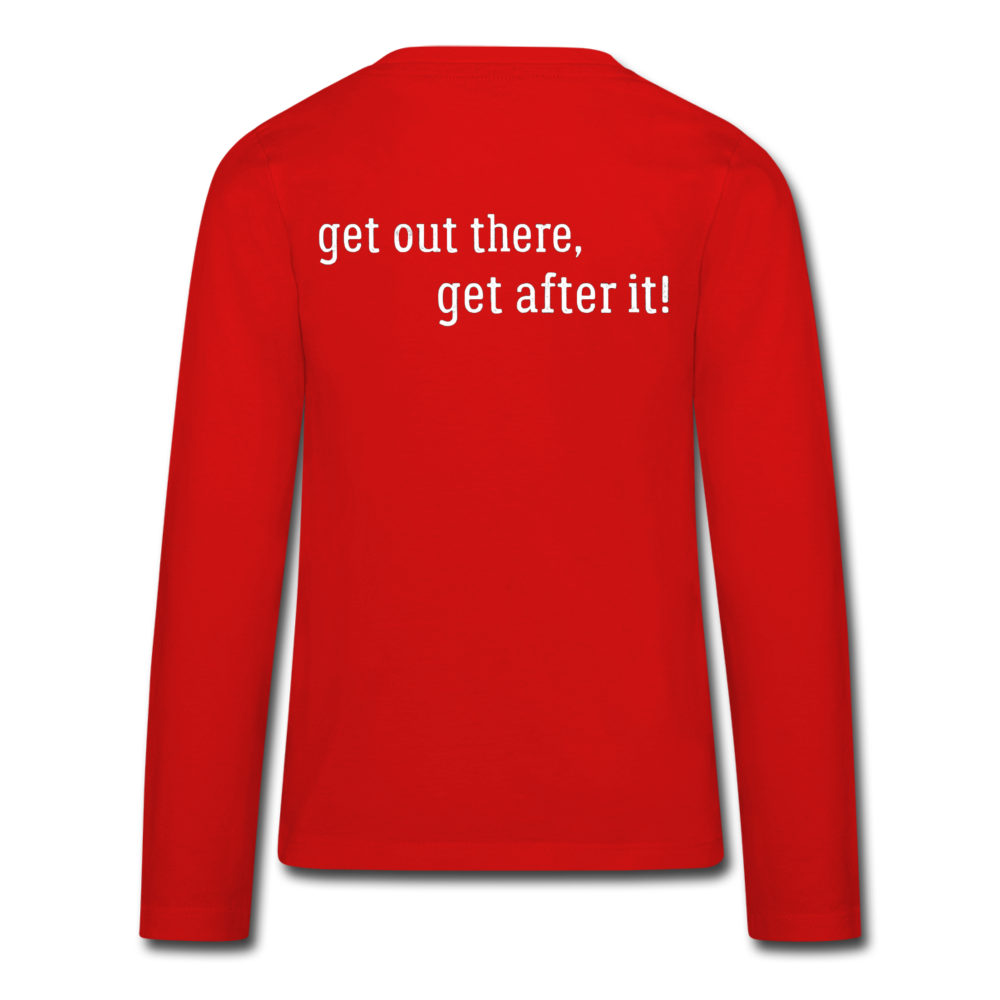 the imperfekt pew kids' premium long sleeve t-shirt - red
