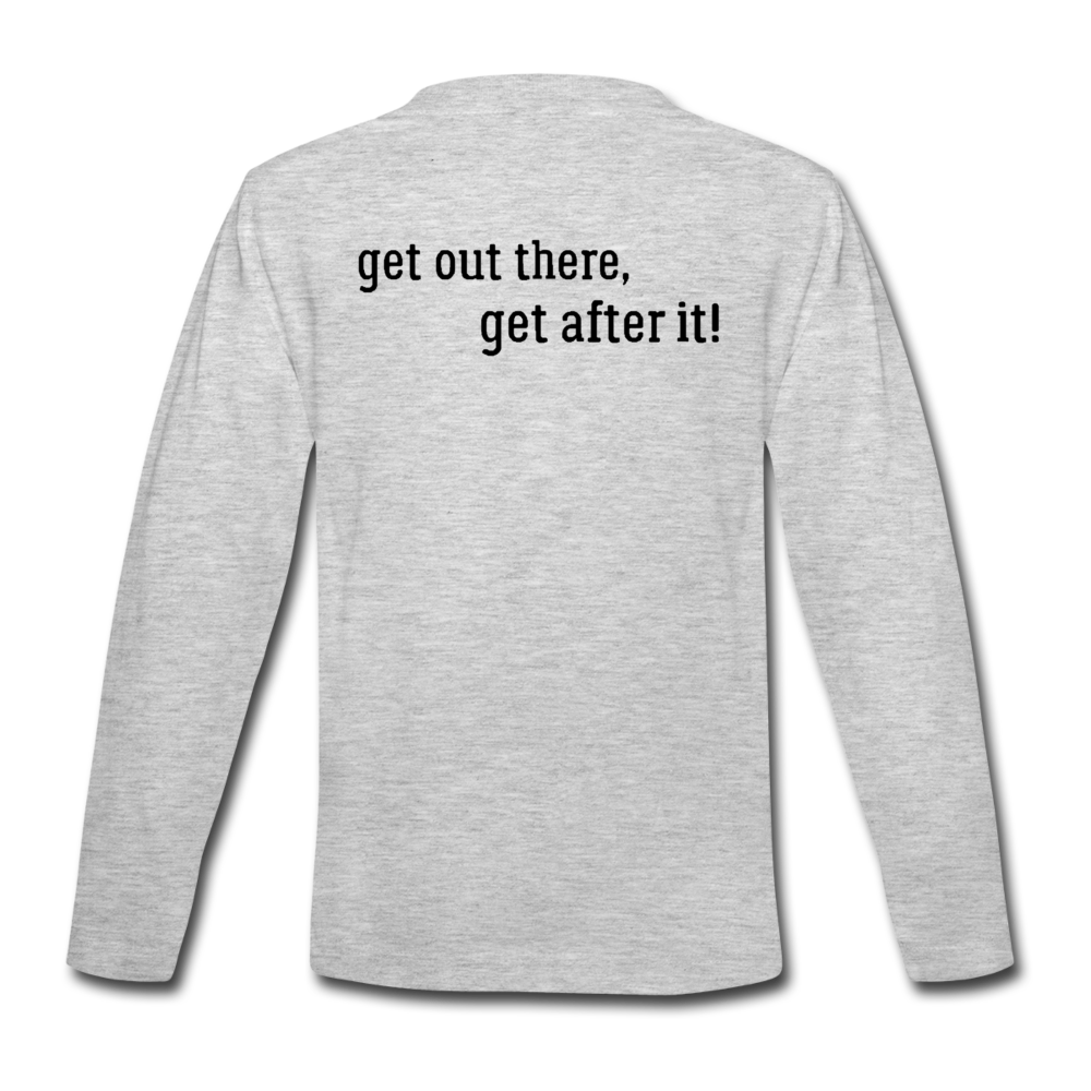 the imperfekt pew kids' premium long sleeve t-shirt - heather gray