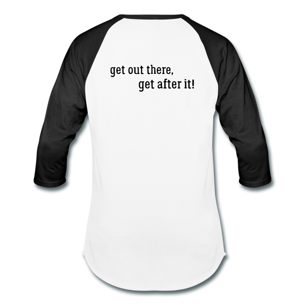 the imperfekt pew baseball t-shirt - white/black