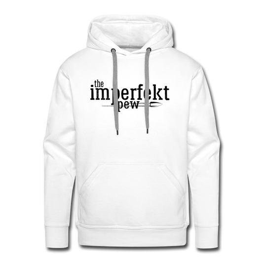the imperfekt pew men’s premium hoodie - white